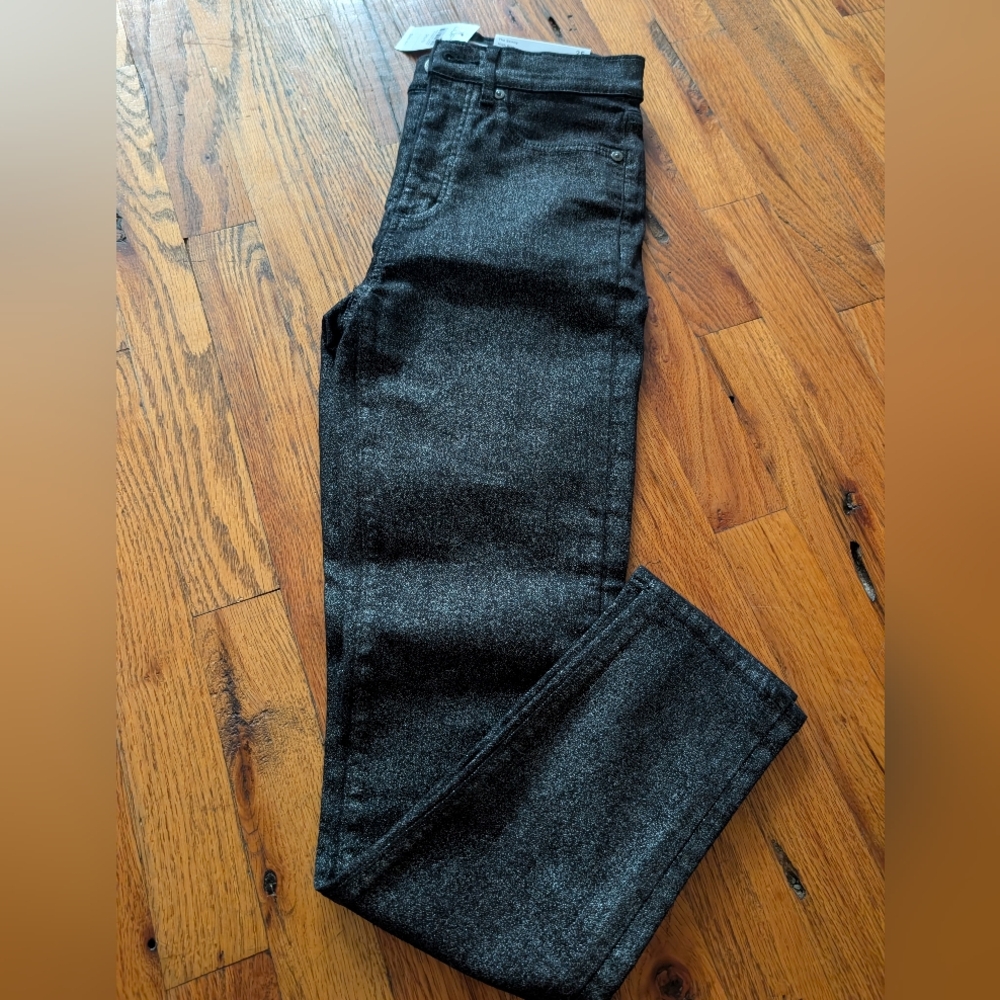 The Loft Metallic Black Denim Jeans‎